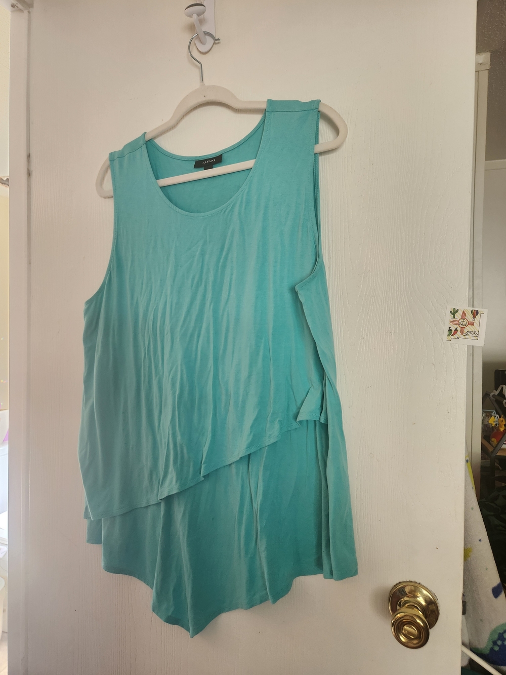 Alfani Aqua Layered Sleeveless Tank